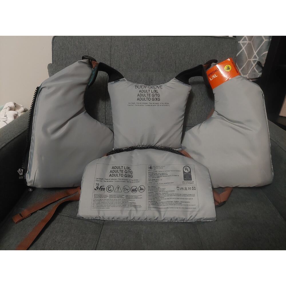 Body Glove Adult Fishing and Paddling Vest Size L/XL, Green Brand New With Tags - Picture 8 of 8